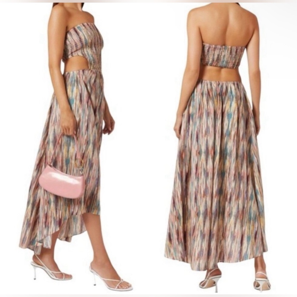 Misa LA Myka Dress M Multicolor Strapless NWT